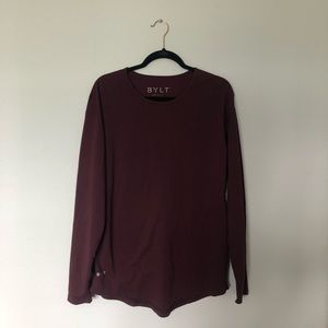 BYLT basics drop cut long sleeved shirt